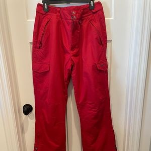 Men's Arctix Snow Pants, M, EUC, Red, 34x31